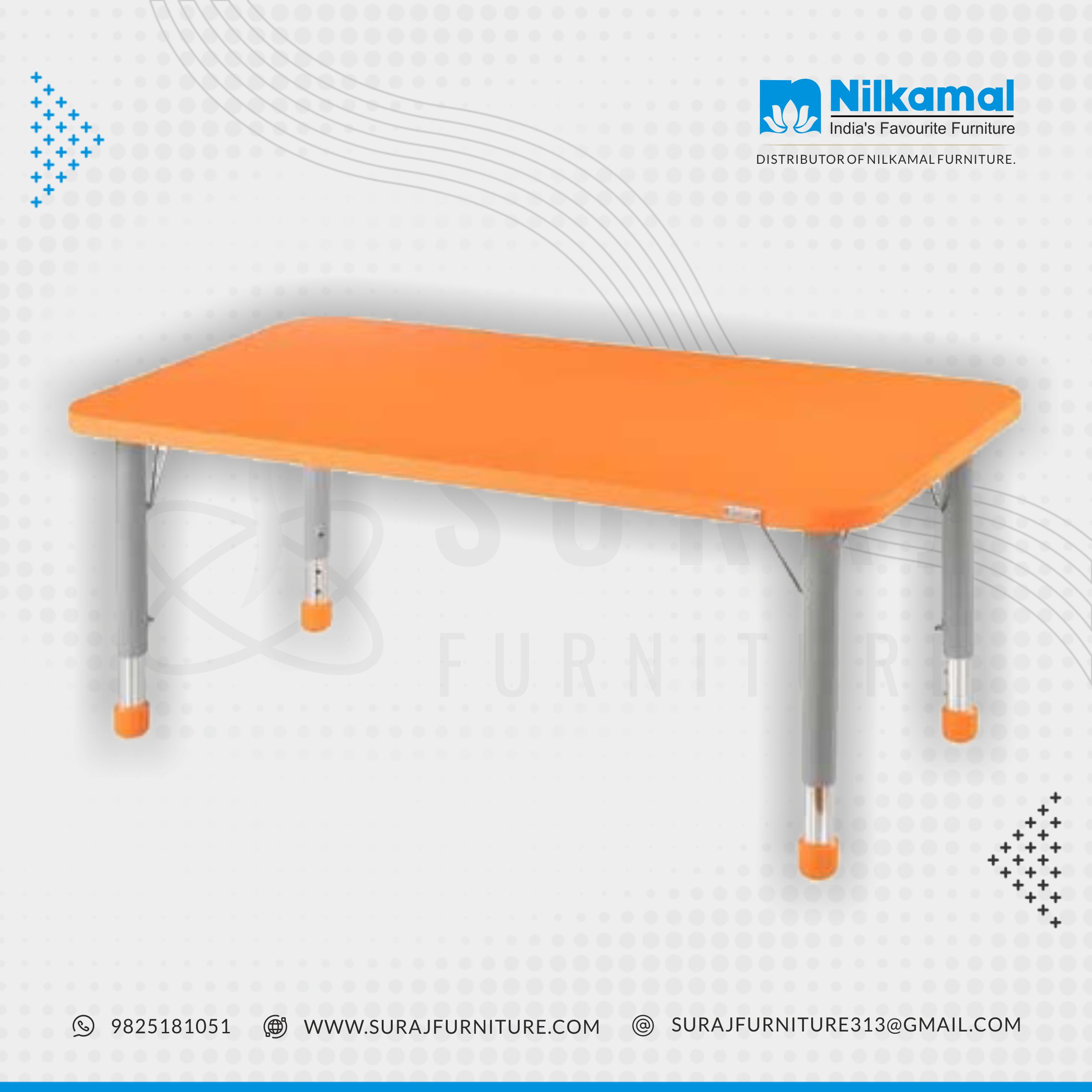 orange desk rectangle