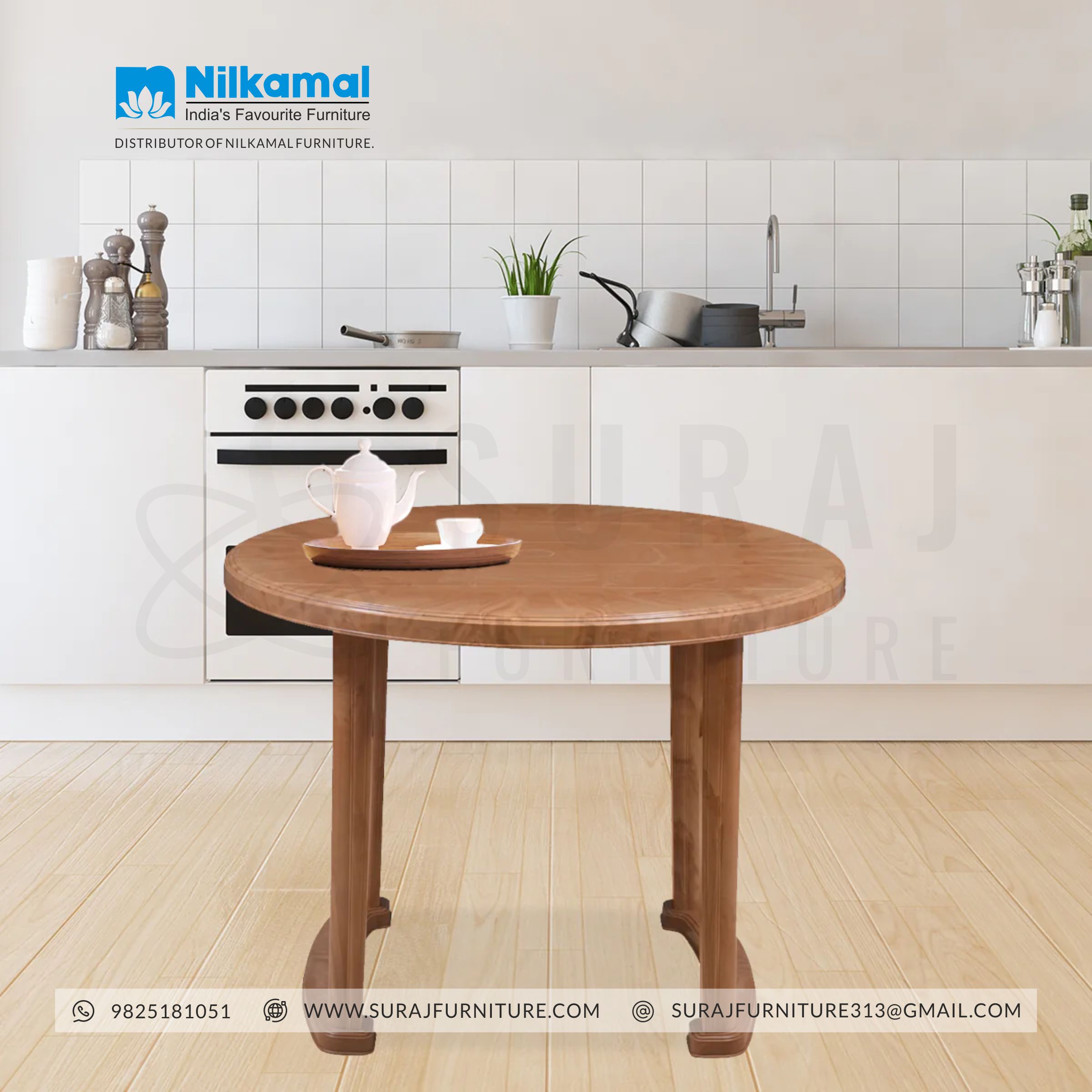 Meridian Dining Table Pear Wood