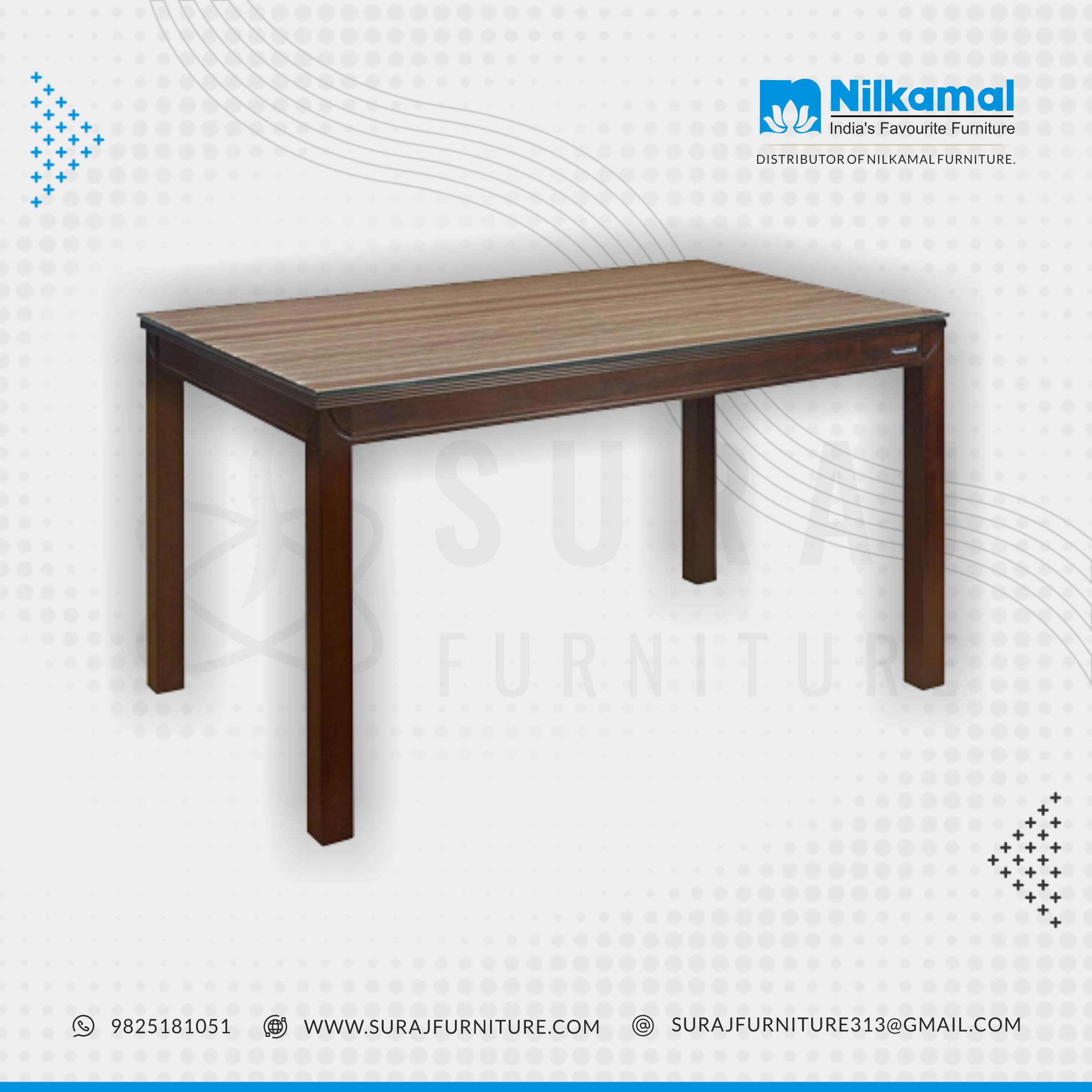 Nilkamal Quentin 4 Seater Dining Table
