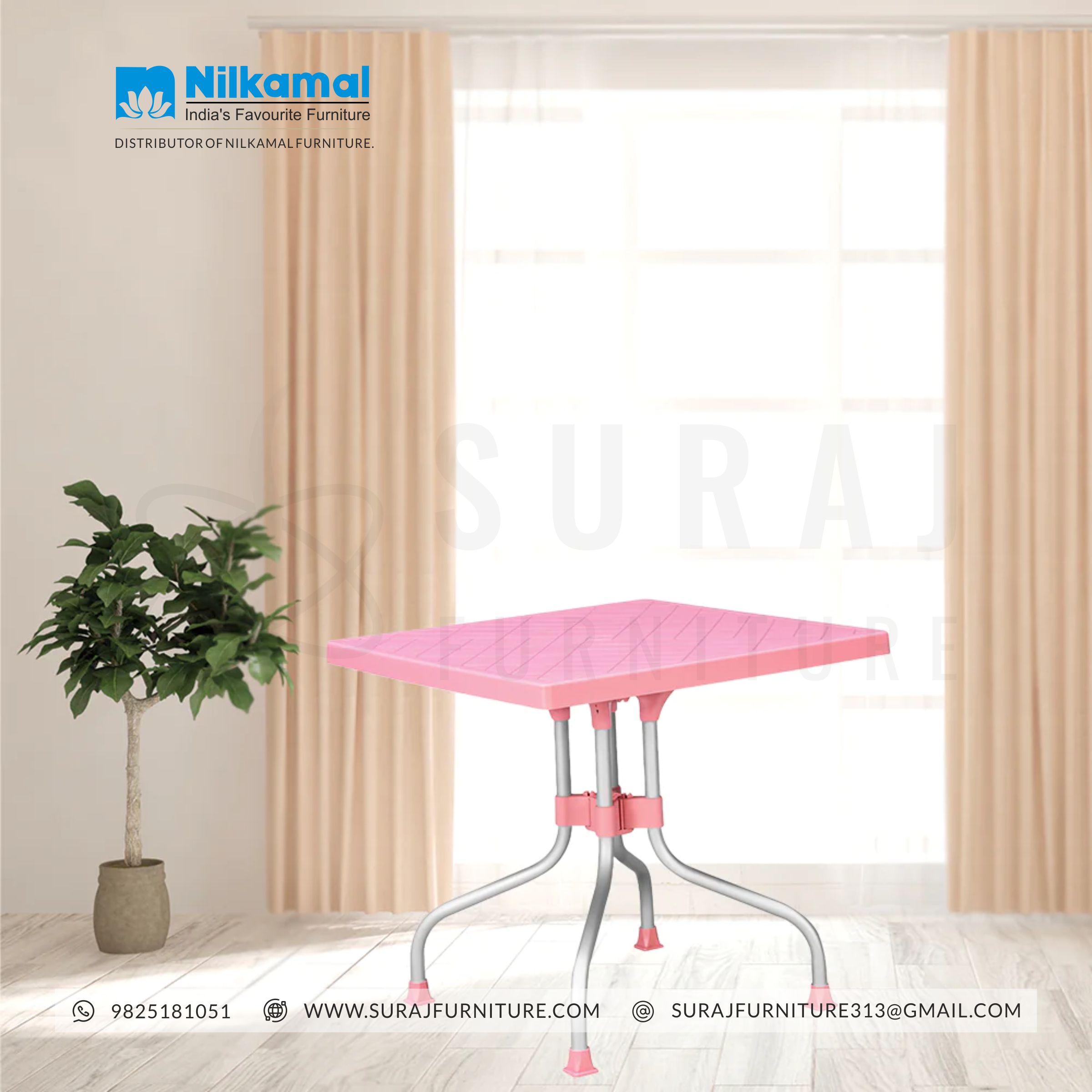 Orchid Standing Dining Table pink Styles