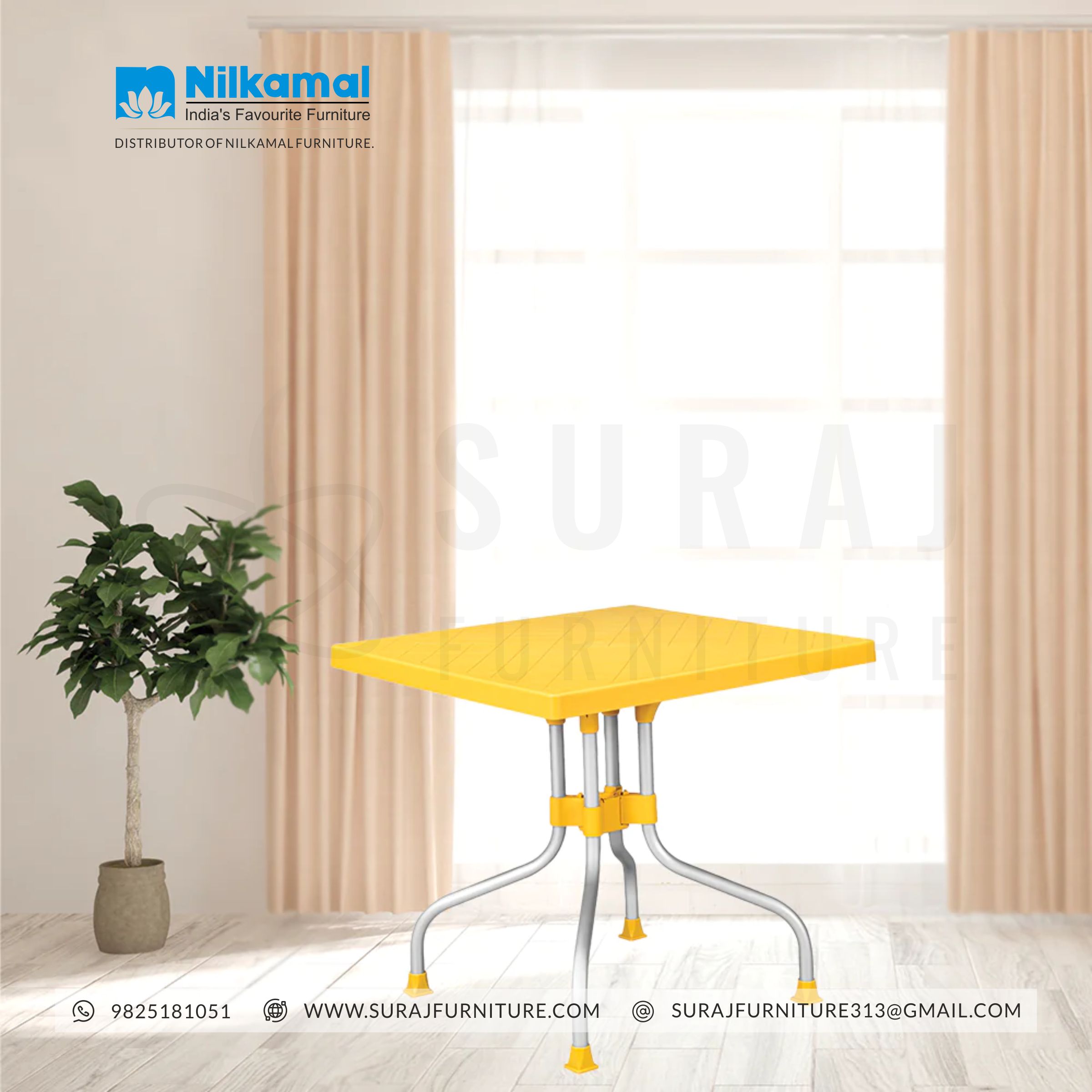 Standing Dining Table yellow hotel