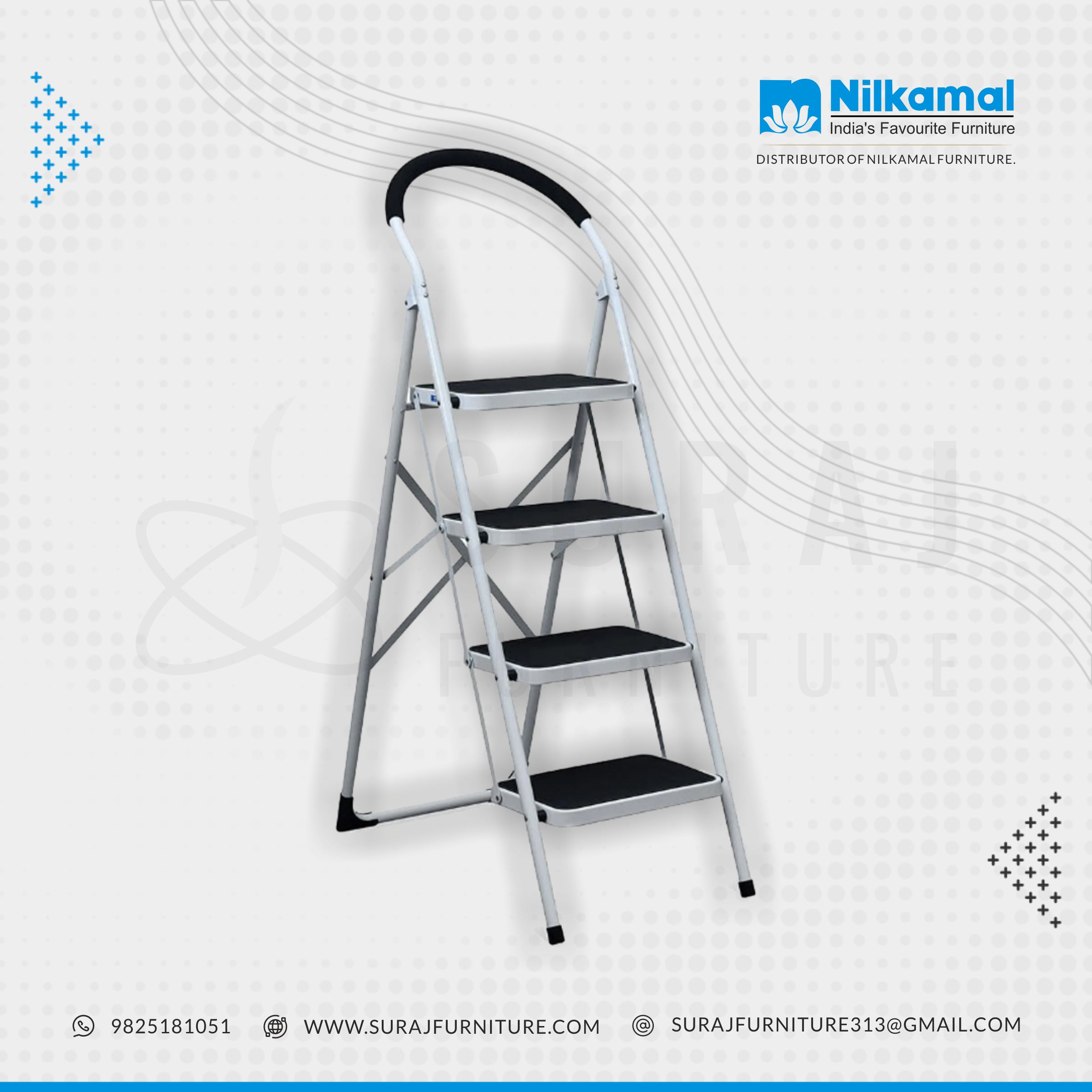 Nilkamal Stepper 4 Steps Ladder