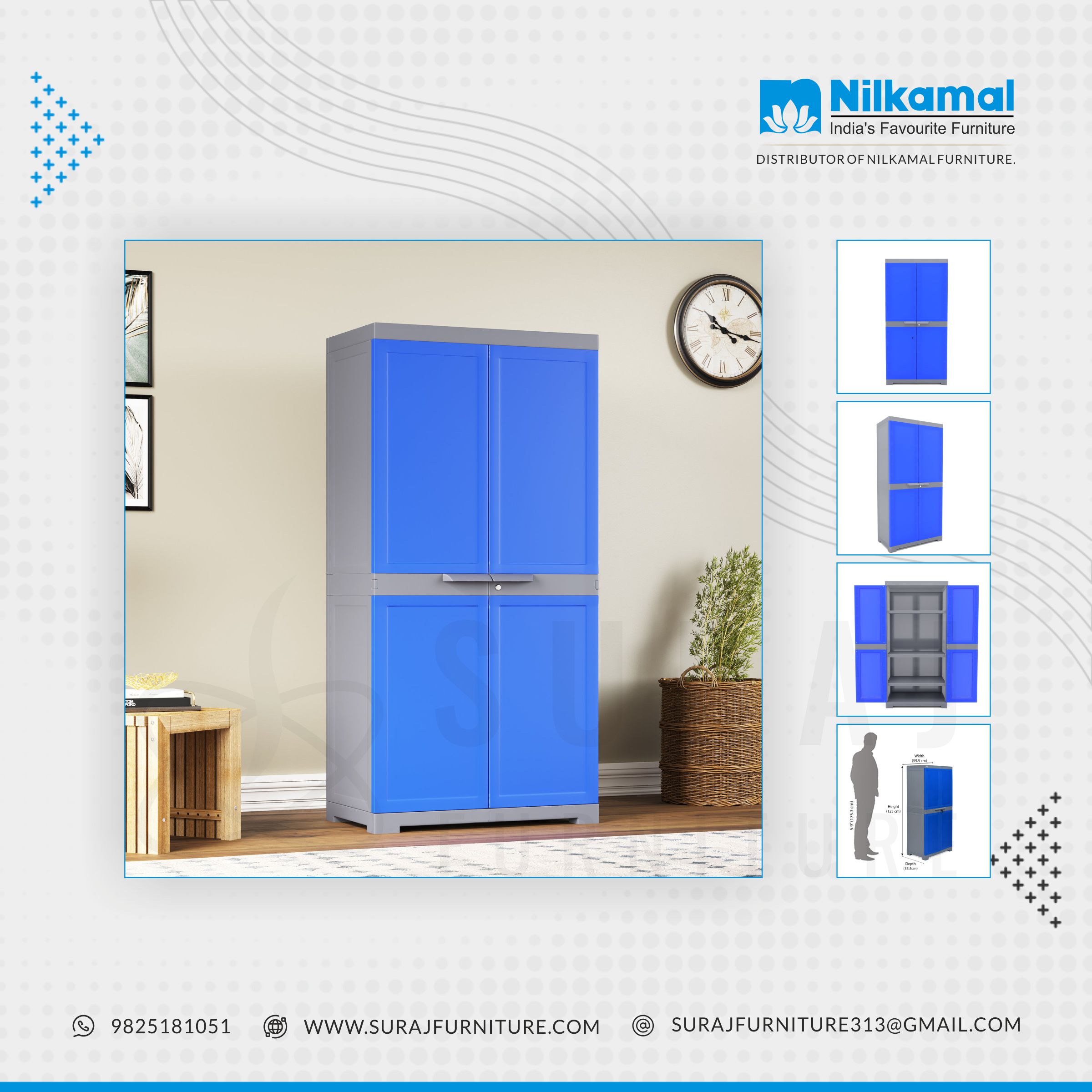 plastic cupboard for clothes india